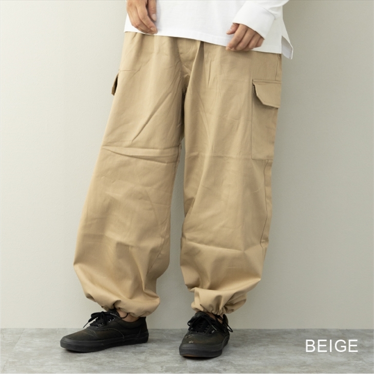 ストレッチミリタリーワイドカーゴパンツ | メンズファッション ...