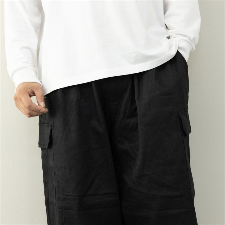 ストレッチミリタリーワイドカーゴパンツ | メンズファッション ...