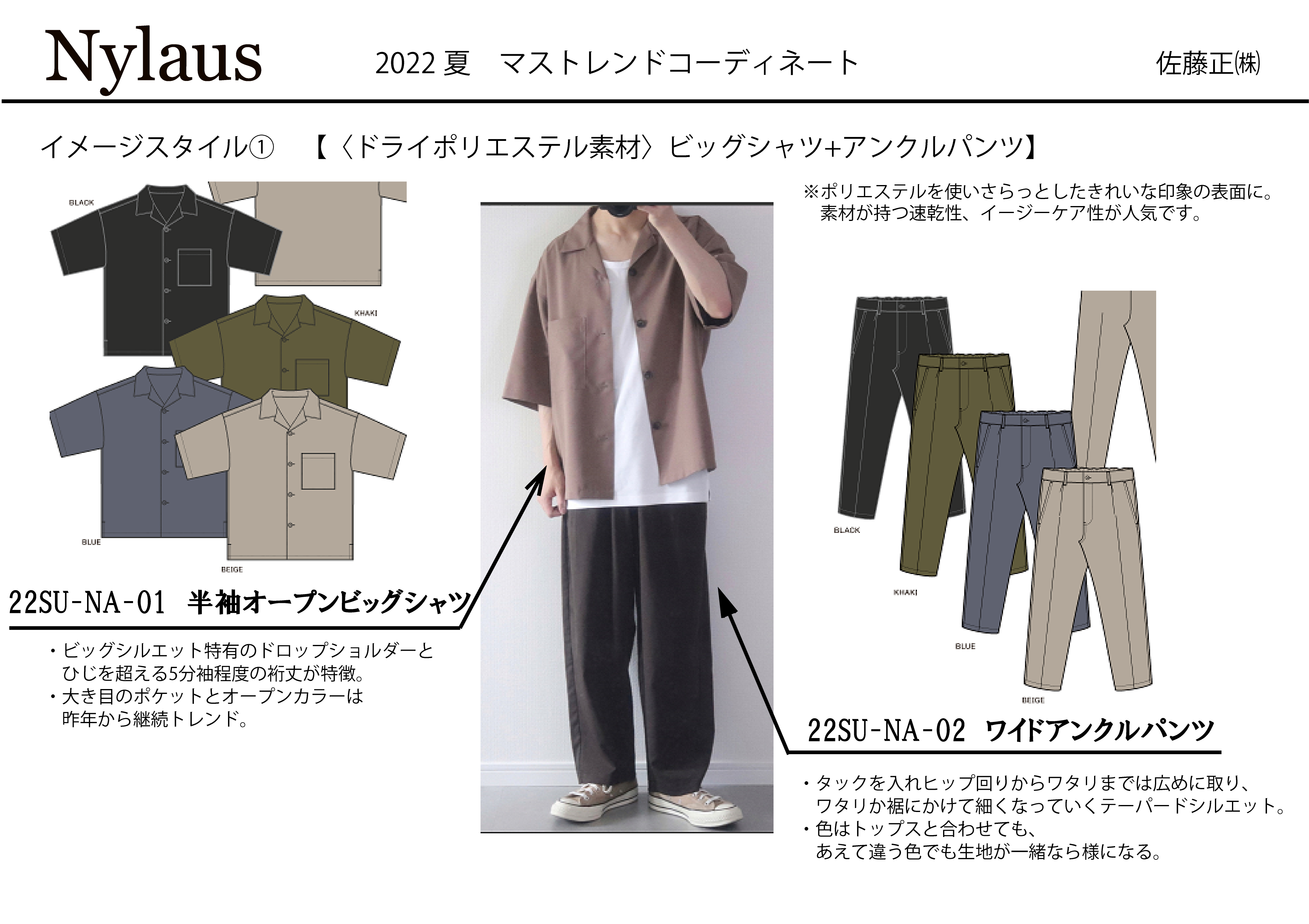 Nylaus 2022 SUMMER ITEM 受注受付中! | アパレルメーカー直販！メンズ